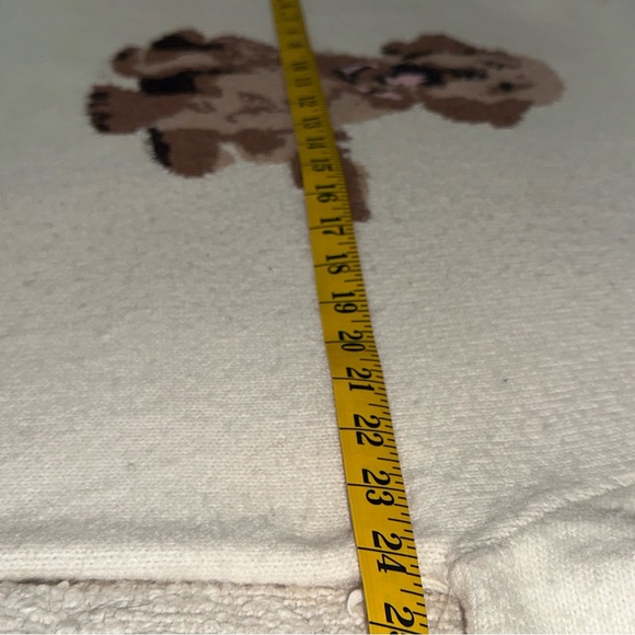NWT Hazel Moon Women's Cream Sweater with Dog Design Sz XL - Picture 7 of 11